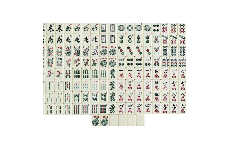 166 Packs Outdoor Arabic Numbers Mahjong Set
