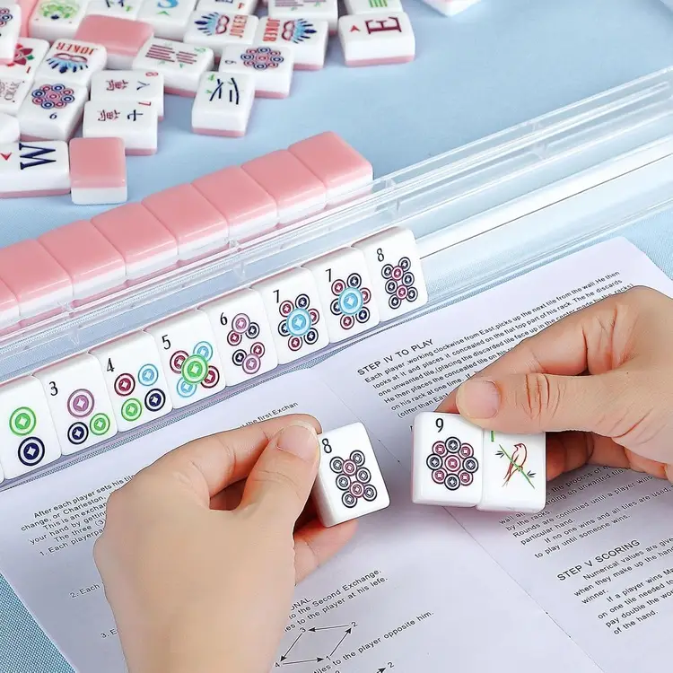 mahjong game set with portable travel case 750x750