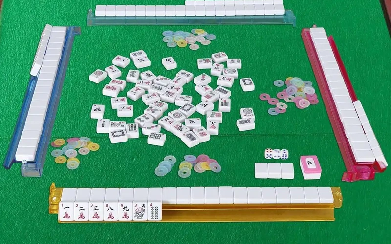 Portable Mahjong Set with Carrying Bag