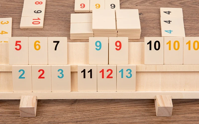 PortableWooden Mahjong Board Game